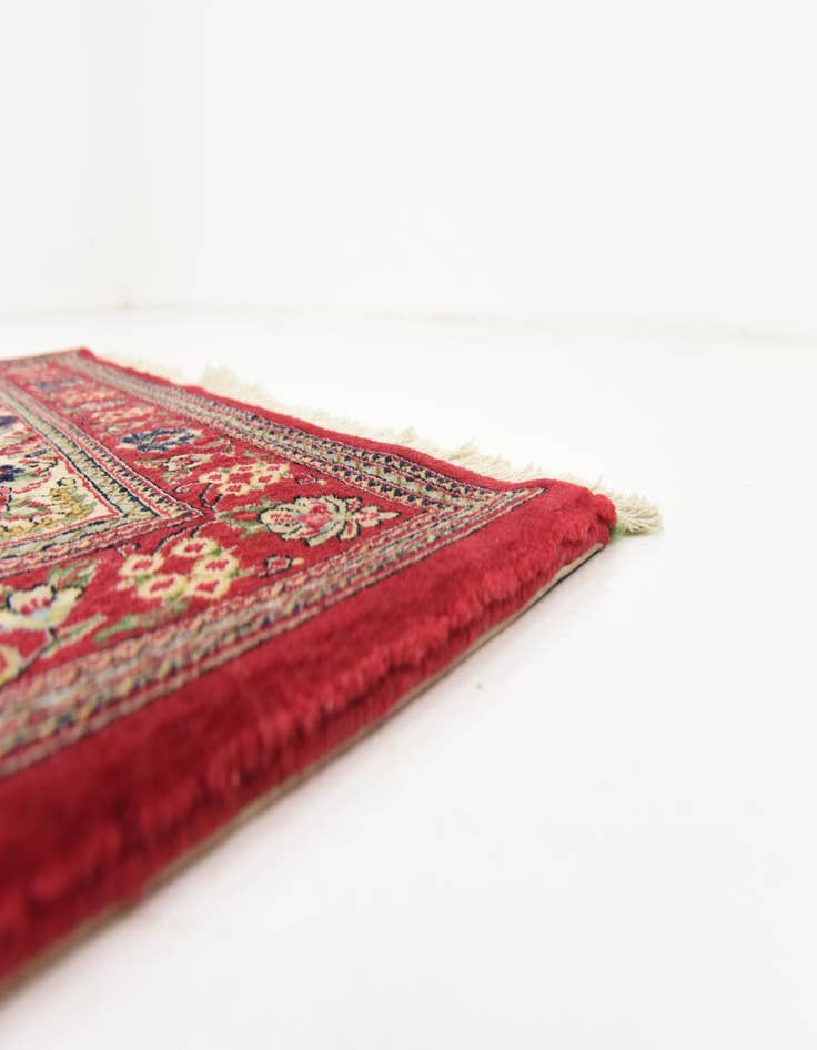 Detail image of  2' 7 x 16' 2  Hand Knotted Qom Persian Wool Runner Rug