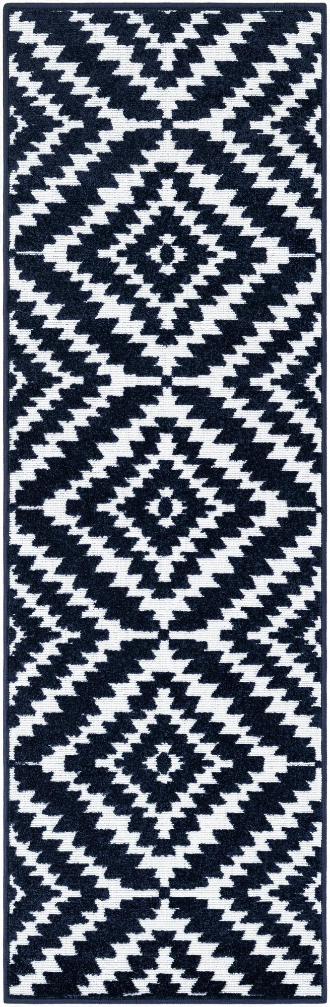  2' x 6'  Washable Sabrina Soto Indoor / Outdoor Runner Rug