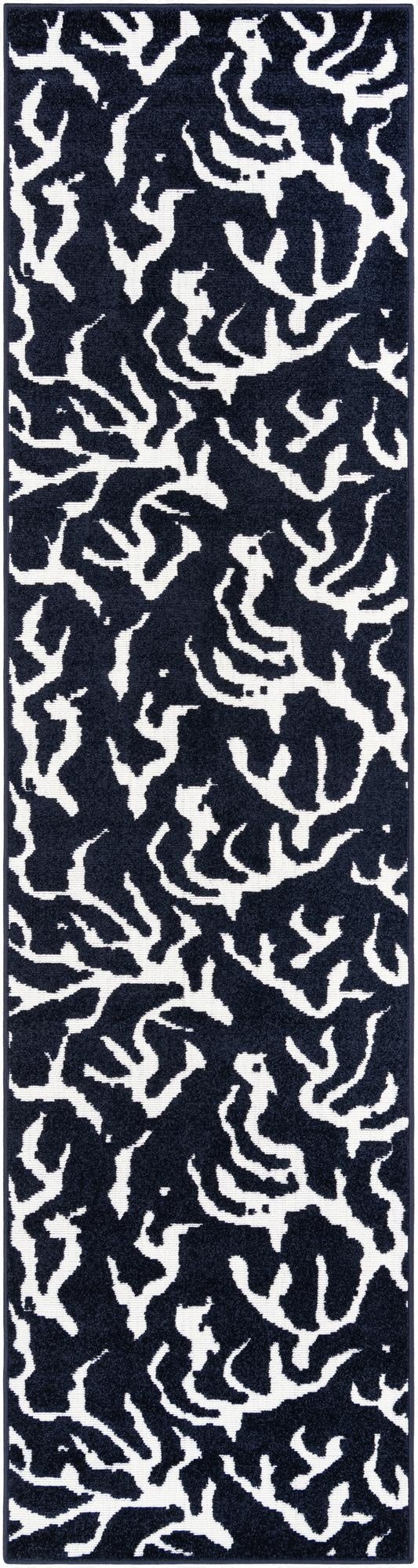  2' 7 x 10'  Washable Sabrina Soto Indoor / Outdoor Runner Rug
