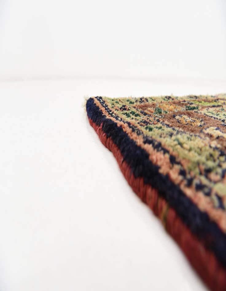 Detail image of 4' 6 x 10' 1 Hand Knotted Sanandaj Persian Wool Runner Rug