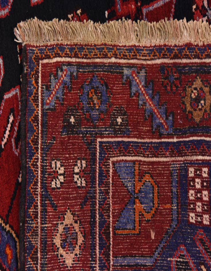 Detail image of 4' 3 x 9' 9 Hand Knotted Saveh Persian Wool Runner Rug