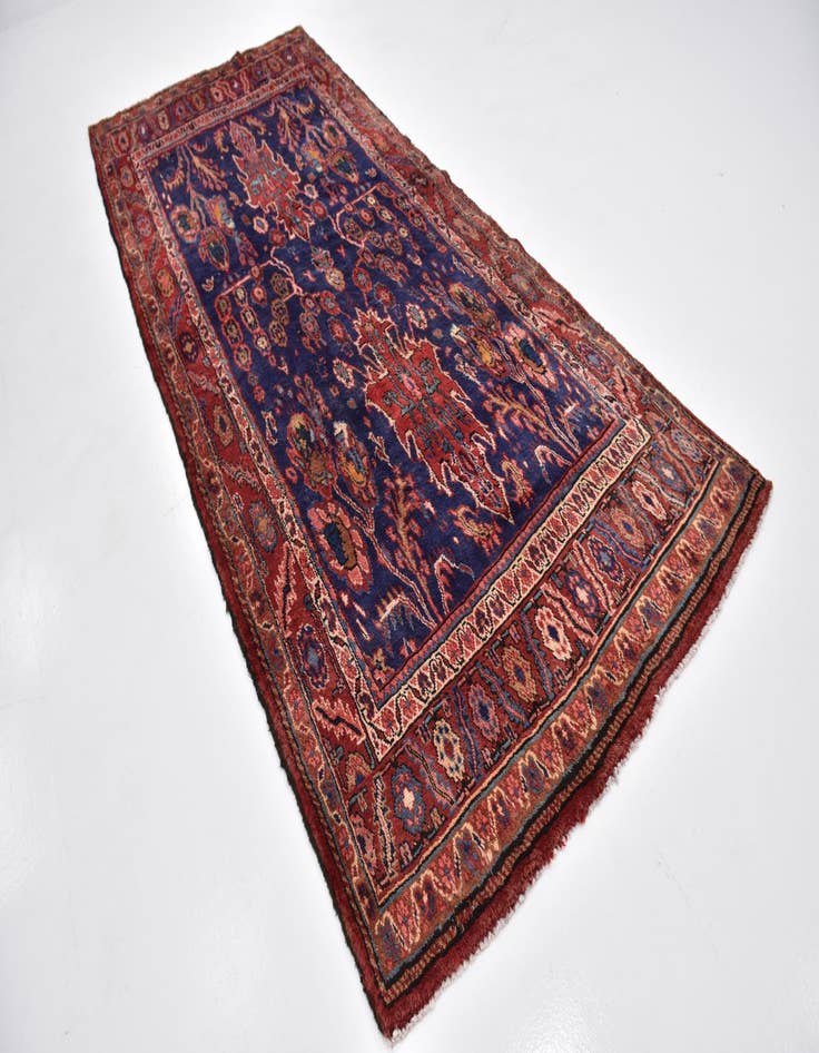 Detail image of 4' 10 x 11' 3 Hand Knotted Shahrbaft Persian Wool Runner Rug