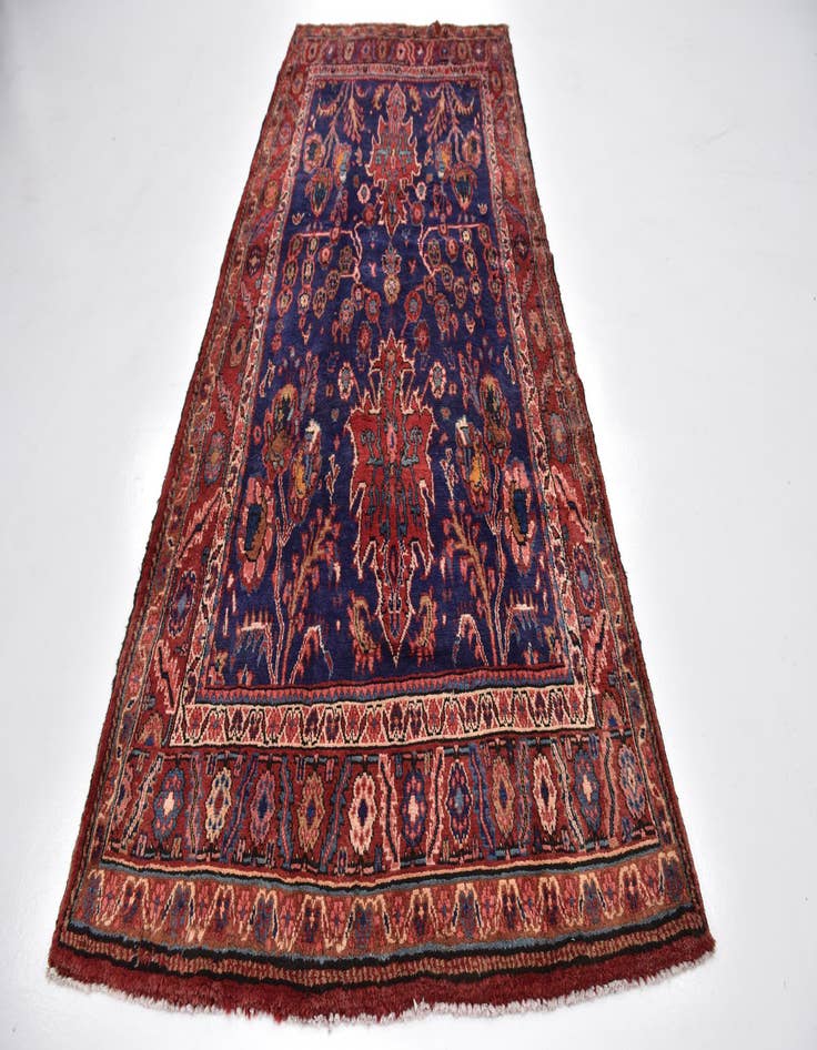 Detail image of 4' 10 x 11' 3 Hand Knotted Shahrbaft Persian Wool Runner Rug