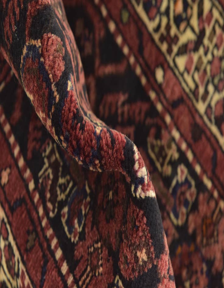 Detail image of 3' 5 x 9' 9 Hand Knotted Shahsavand Persian Wool Runner Rug