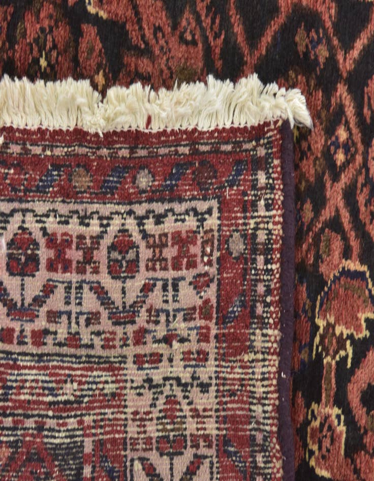 Detail image of 3' 5 x 9' 9 Hand Knotted Shahsavand Persian Wool Runner Rug