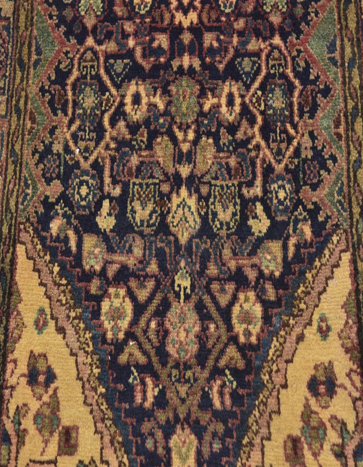Detail image of  3' 5 x 10' 10  Hand Knotted Shahsavand Persian Wool Runner Rug