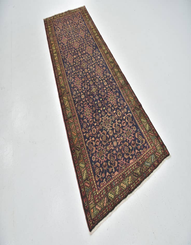 Detail image of  3' 7 x 9' 8  Hand Knotted Shahsavand Persian Wool Runner Rug