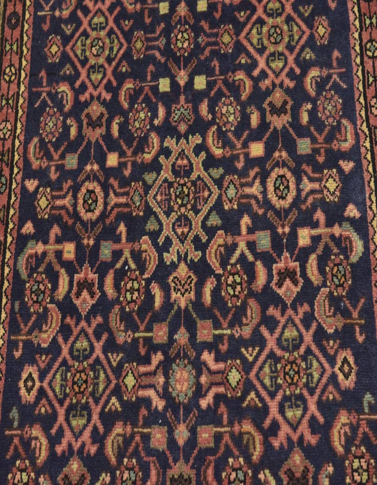 Detail image of  3' 7 x 9' 8  Hand Knotted Shahsavand Persian Wool Runner Rug