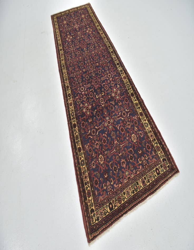 Detail image of 3' 8 x 10' 7 Hand Knotted Shahsavand Persian Wool Runner Rug