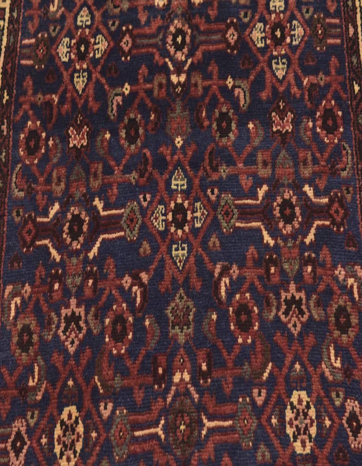 Detail image of 3' 8 x 10' 7 Hand Knotted Shahsavand Persian Wool Runner Rug