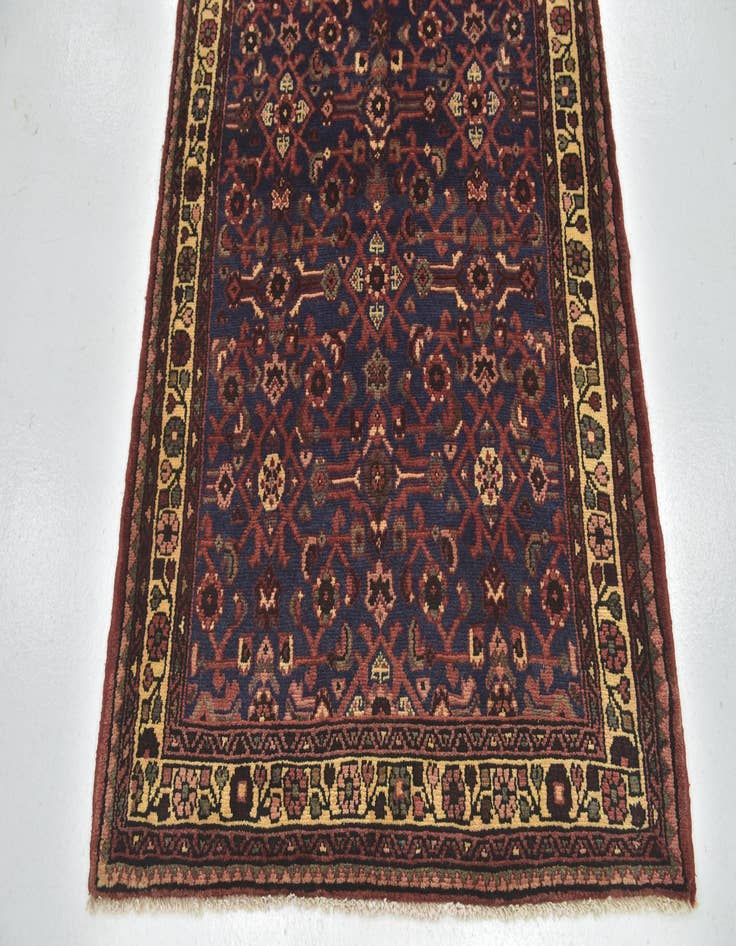 Detail image of 3' 8 x 10' 7 Hand Knotted Shahsavand Persian Wool Runner Rug