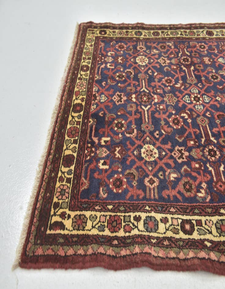 Detail image of 3' 8 x 10' 7 Hand Knotted Shahsavand Persian Wool Runner Rug