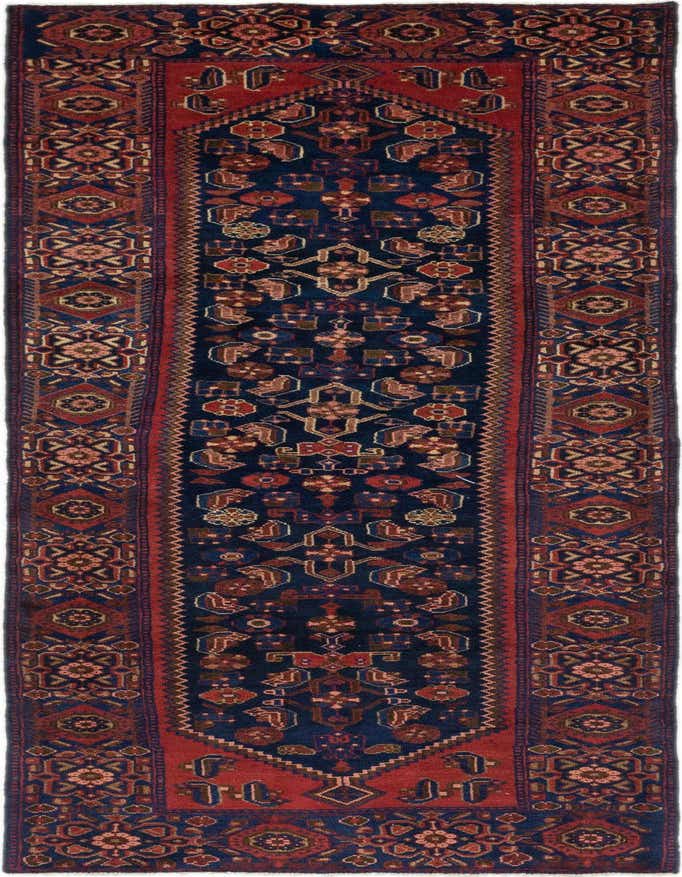 Primary image  3' 7 x 10' 4  Hand Knotted Shahsavand Persian Wool Runner Rug