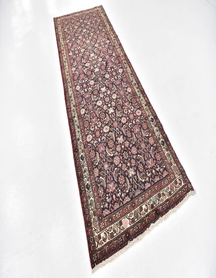 Detail image of  3' 9 x 10'  Hand Knotted Shahsavand Persian Wool Runner Rug