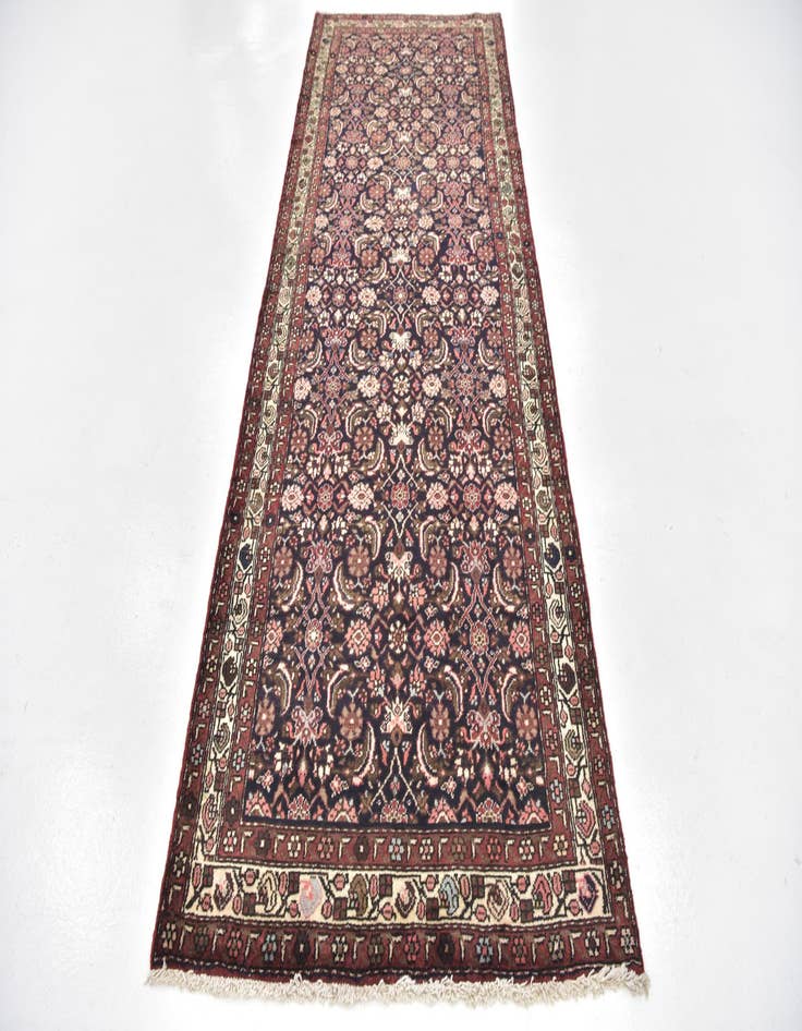 Detail image of  3' 9 x 10'  Hand Knotted Shahsavand Persian Wool Runner Rug