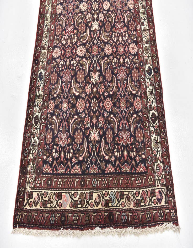 Detail image of  3' 9 x 10'  Hand Knotted Shahsavand Persian Wool Runner Rug