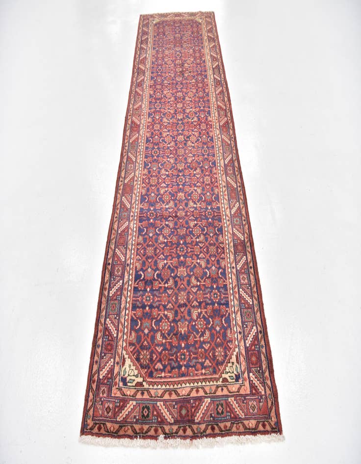 Detail image of 3' 6 x 10' 4 Hand Knotted Shahsavand Persian Wool Runner Rug