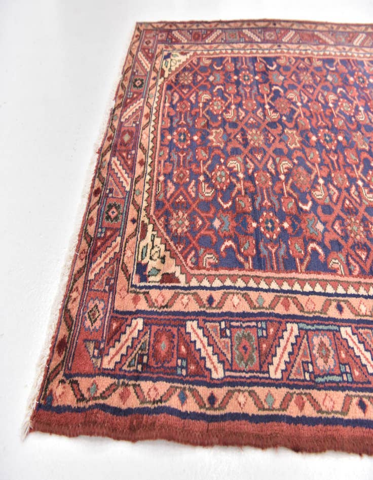 Detail image of 3' 6 x 10' 4 Hand Knotted Shahsavand Persian Wool Runner Rug