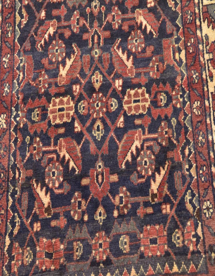Detail image of  3' 10 x 10' 5  Hand Knotted Shahsavand Persian Wool Runner Rug