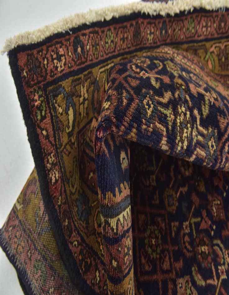 Detail image of 3' 5 x 9' 10 Hand Knotted Shahsavand Persian Wool Runner Rug