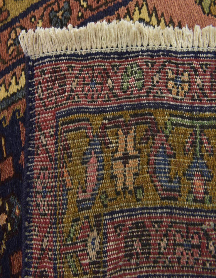 Detail image of 3' 5 x 9' 10 Hand Knotted Shahsavand Persian Wool Runner Rug