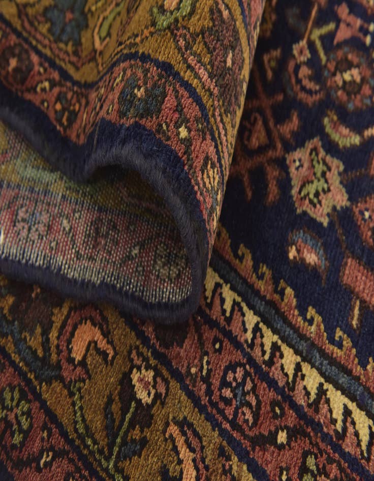 Detail image of 3' 5 x 9' 10 Hand Knotted Shahsavand Persian Wool Runner Rug