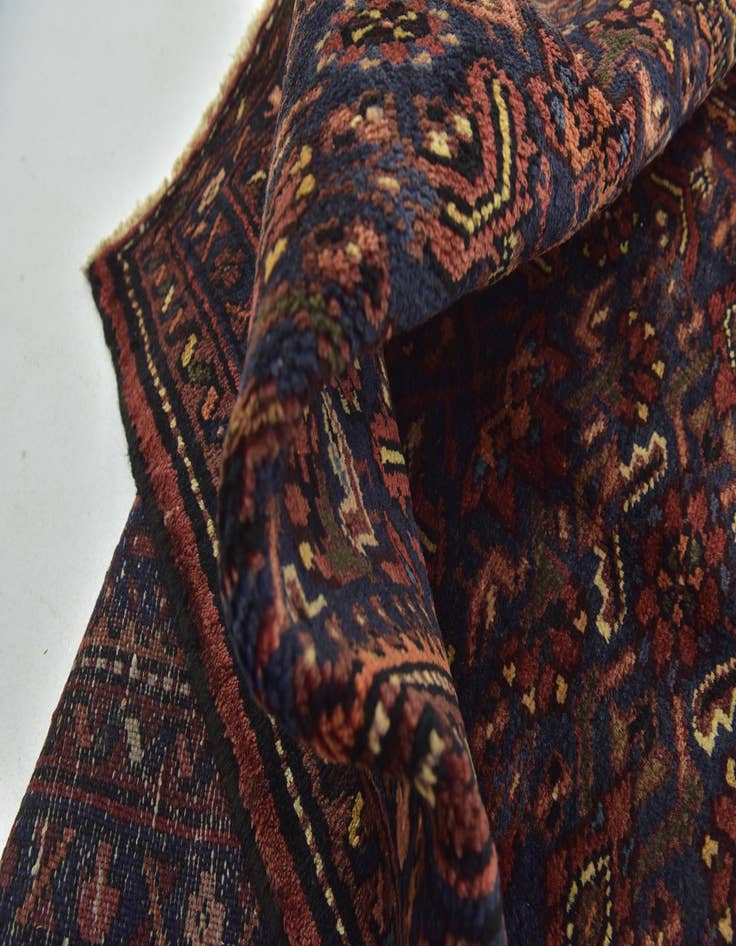 Detail image of 3' 10 x 9' 9 Hand Knotted Shahsavand Persian Wool Runner Rug