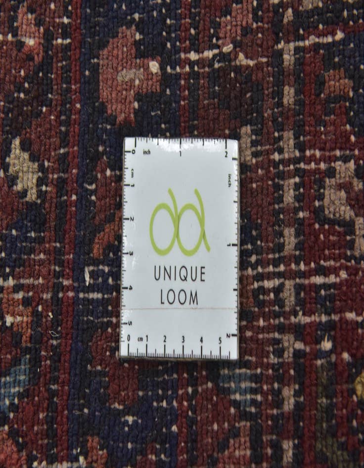 Detail image of 3' 10 x 9' 9 Hand Knotted Shahsavand Persian Wool Runner Rug