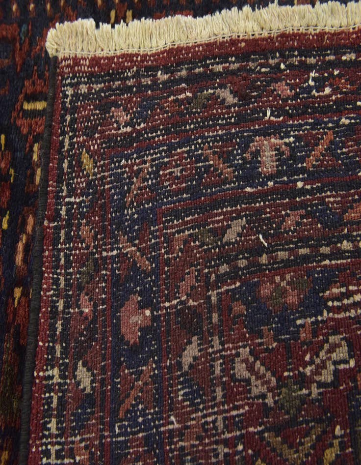 Detail image of 3' 10 x 9' 9 Hand Knotted Shahsavand Persian Wool Runner Rug