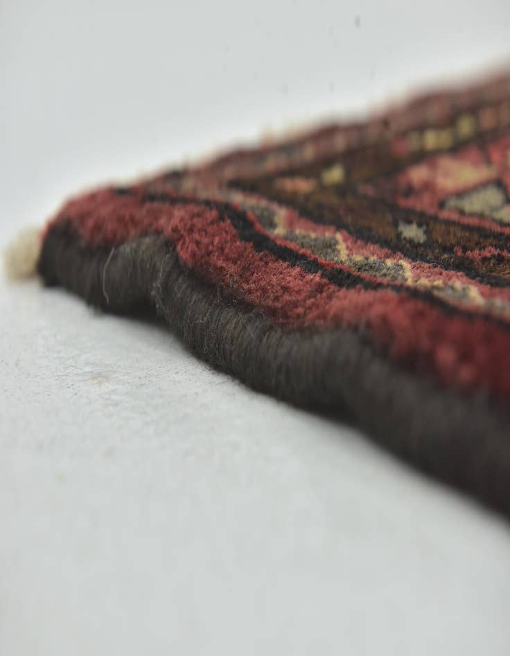 Detail image of  4' x 10' 10  Hand Knotted Shahsavand Persian Wool Runner Rug