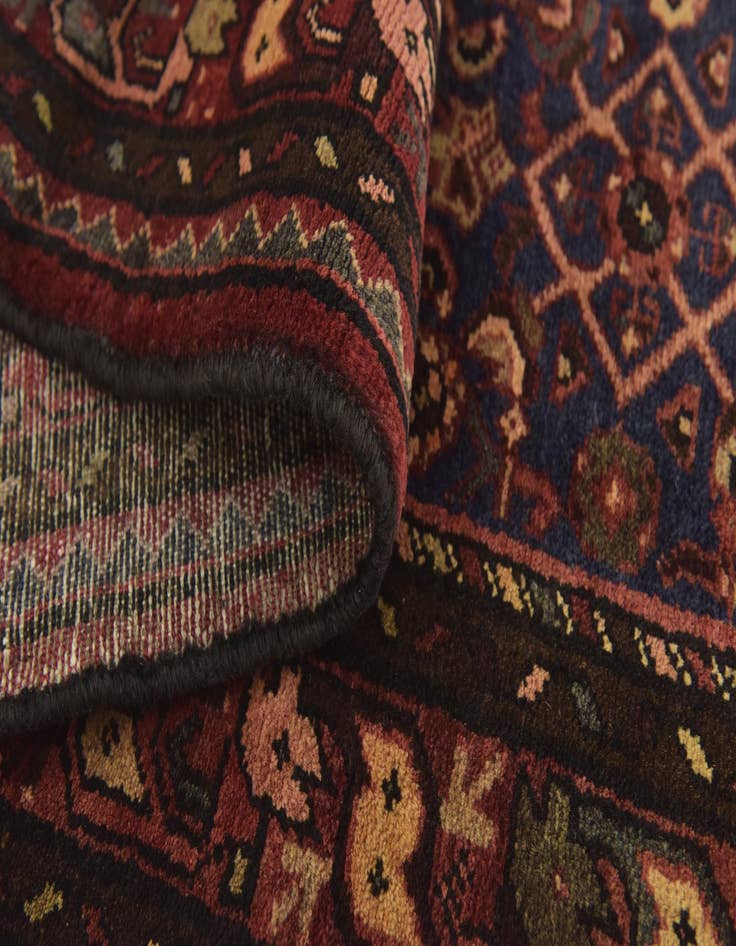 Detail image of  4' x 10' 10  Hand Knotted Shahsavand Persian Wool Runner Rug