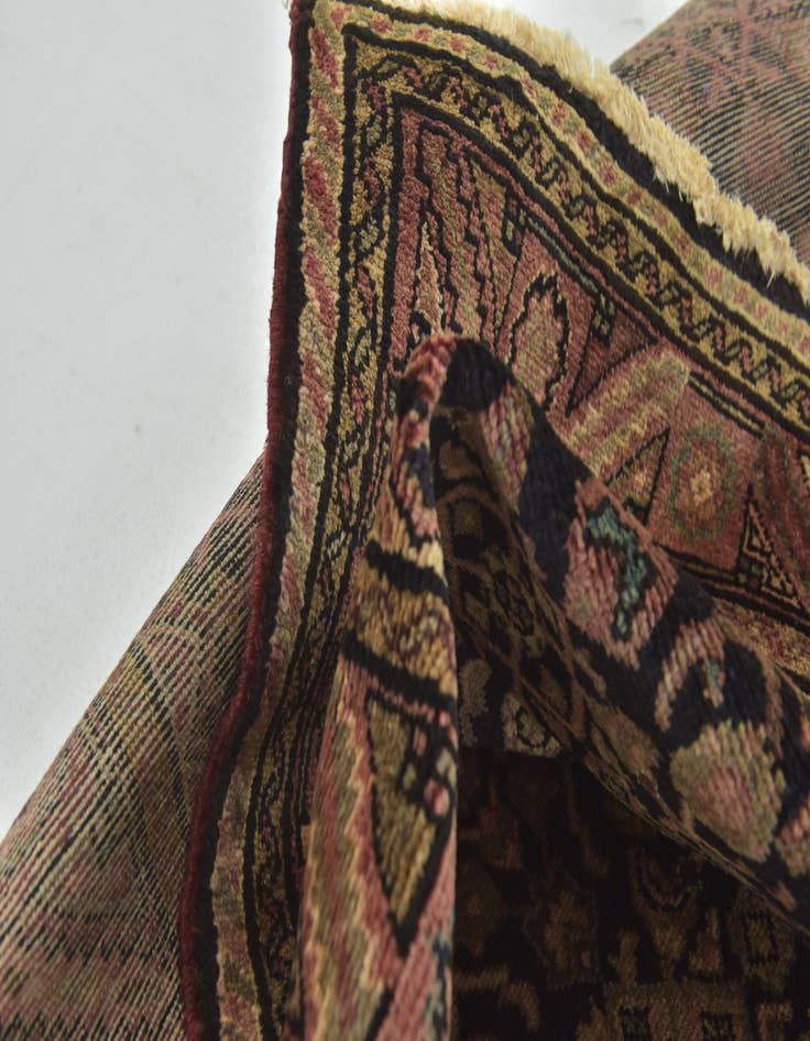 Detail image of 3' 8 x 10' 7 Hand Knotted Shahsavand Persian Wool Runner Rug