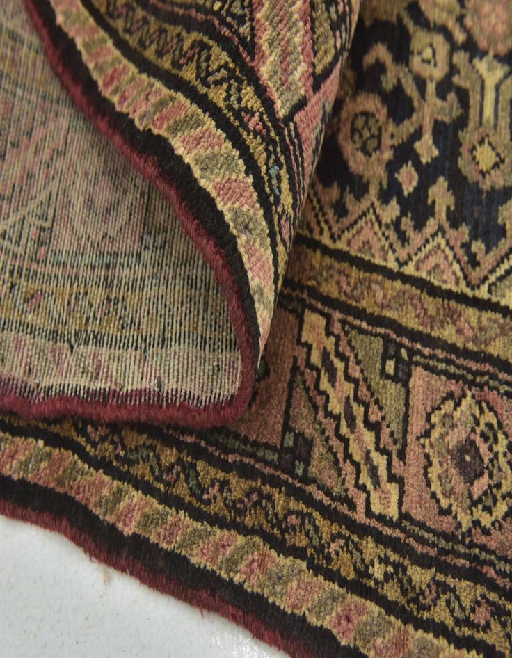 Detail image of 3' 8 x 10' 7 Hand Knotted Shahsavand Persian Wool Runner Rug