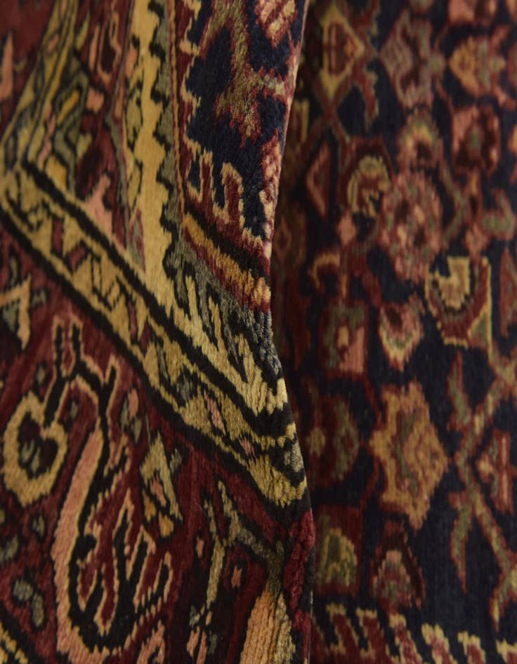 Detail image of  3' 10 x 10' 8  Hand Knotted Shahsavand Persian Wool Runner Rug