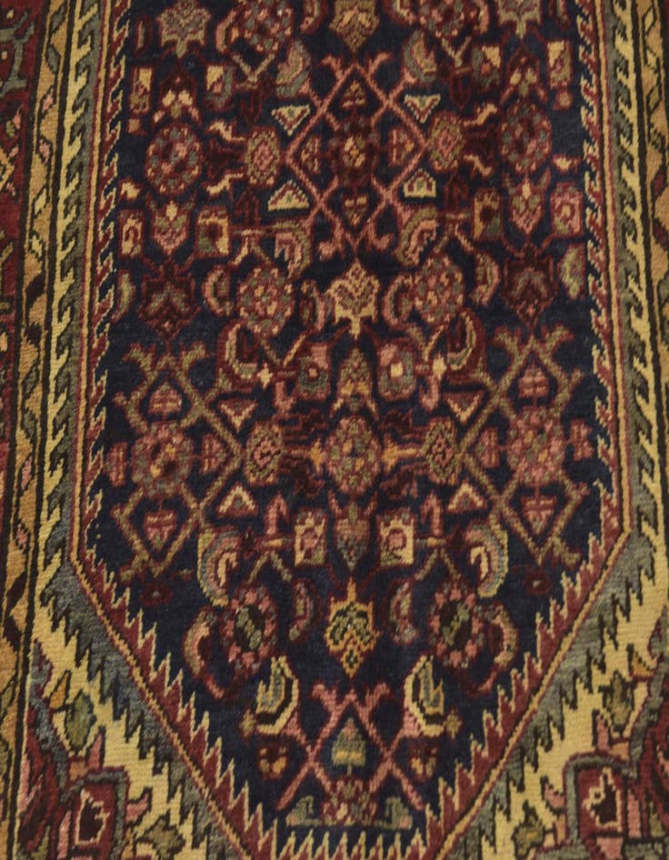 Detail image of  3' 10 x 10' 8  Hand Knotted Shahsavand Persian Wool Runner Rug