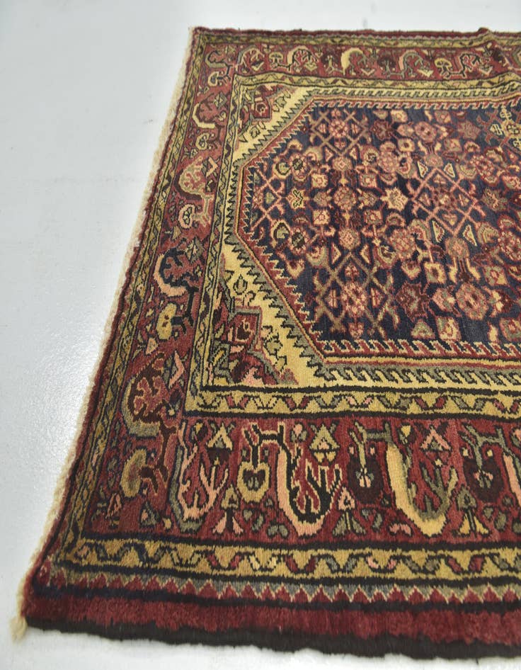 Detail image of  3' 10 x 10' 8  Hand Knotted Shahsavand Persian Wool Runner Rug