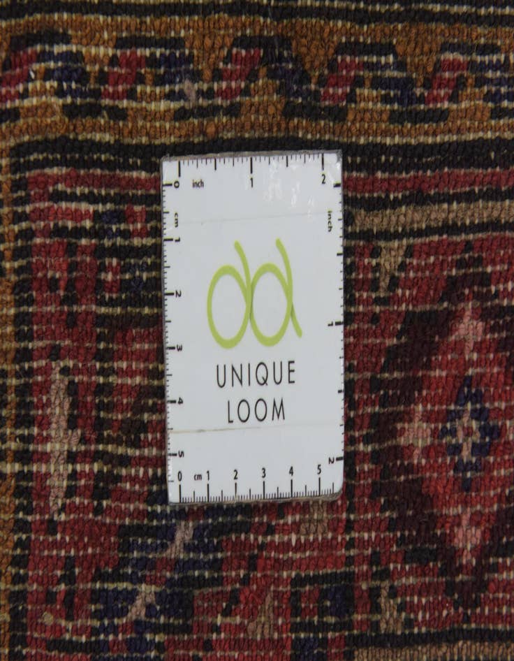 Detail image of 3' 10 x 11' 3 Hand Knotted Shahsavand Persian Wool Runner Rug