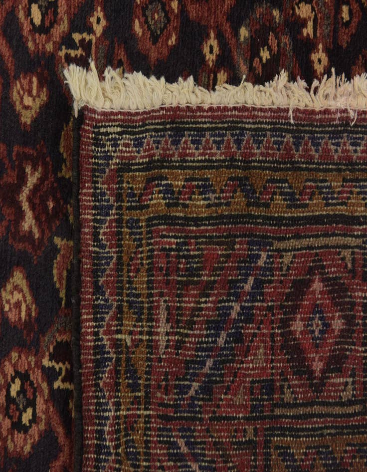 Detail image of 3' 10 x 11' 3 Hand Knotted Shahsavand Persian Wool Runner Rug