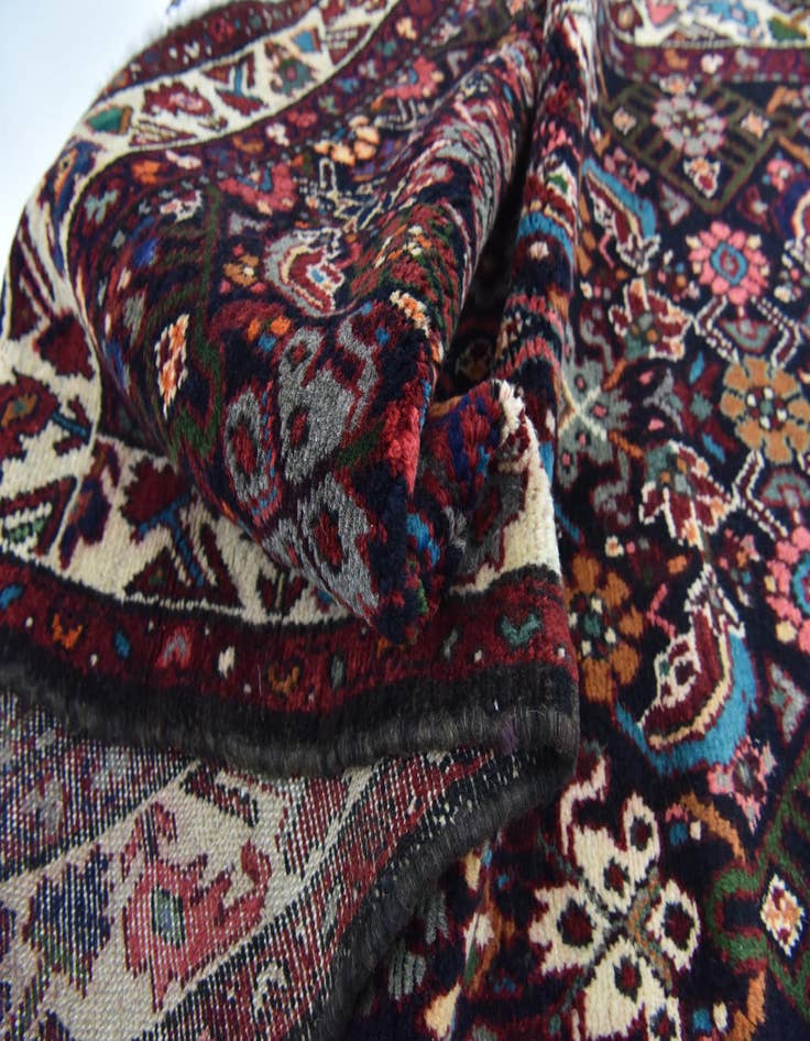 Detail image of 3' 4 x 9' 7 Hand Knotted Shahsavand Persian Wool Runner Rug