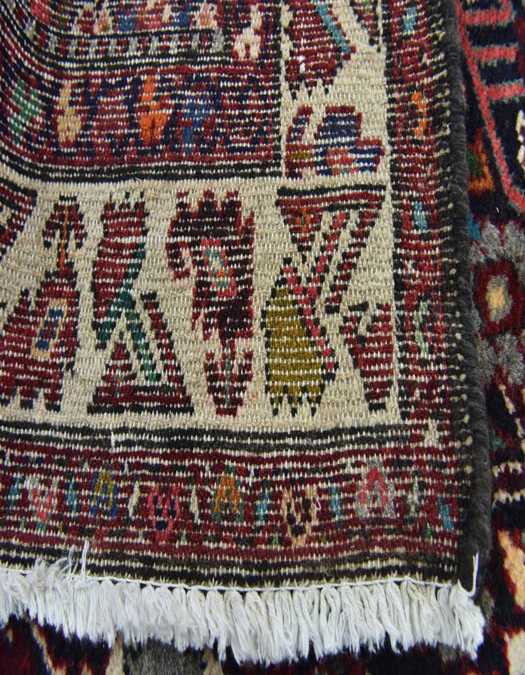 Detail image of 3' 4 x 9' 7 Hand Knotted Shahsavand Persian Wool Runner Rug