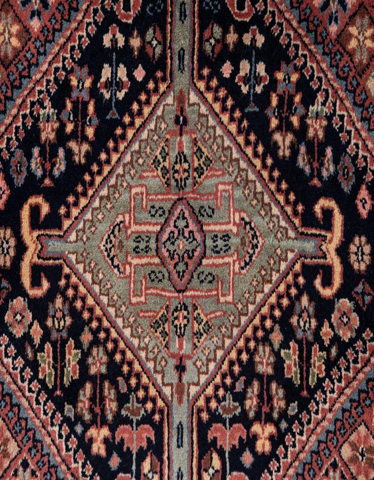 Detail image of  3' x 9' 9  Hand Knotted Shirvan Wool Runner Rug