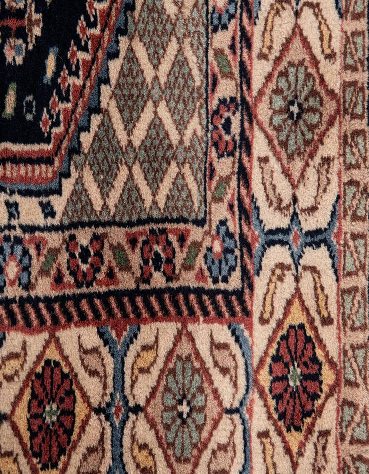 Detail image of  3' x 9' 9  Hand Knotted Shirvan Wool Runner Rug