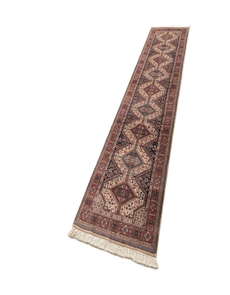 Detail image of  3' x 11'  Hand Knotted Shirvan Wool Runner Rug