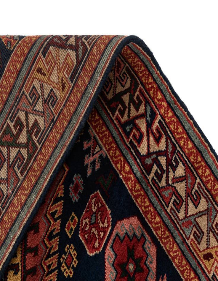 Detail image of  3' 10 x 9' 8  Hand Knotted Shirvan Wool Runner Rug