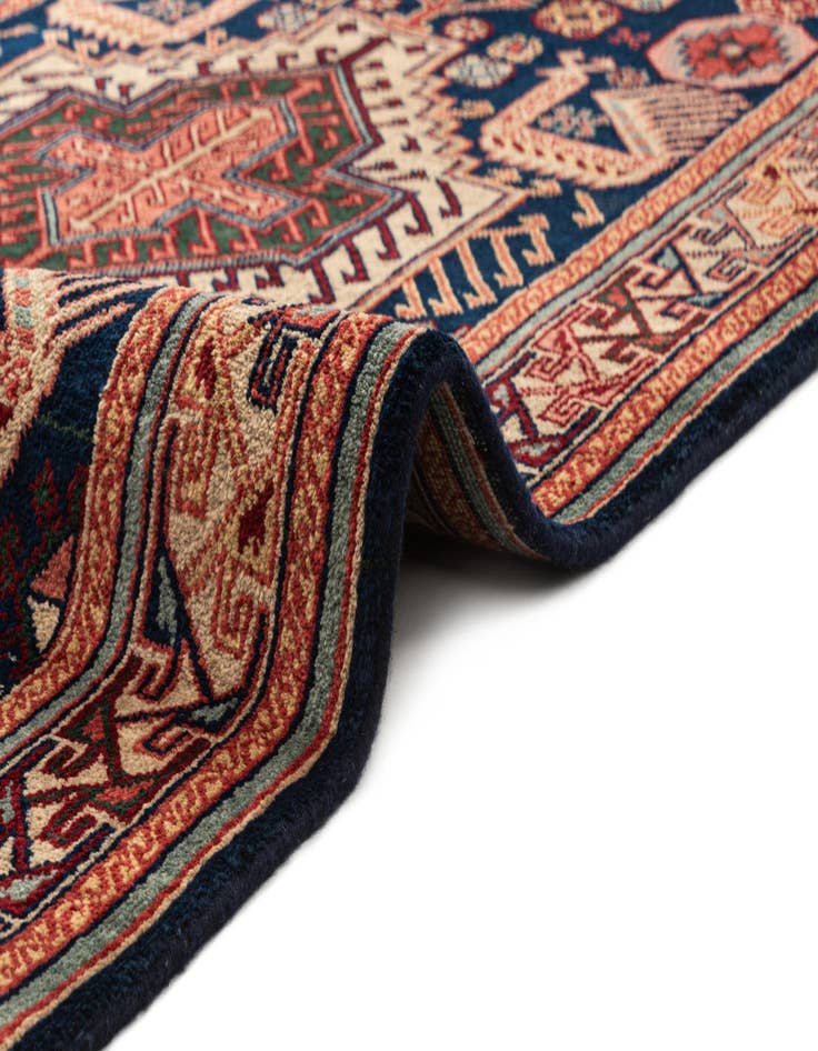 Detail image of  3' 7 x 10'  Hand Knotted Shirvan Oriental Wool Runner Rug