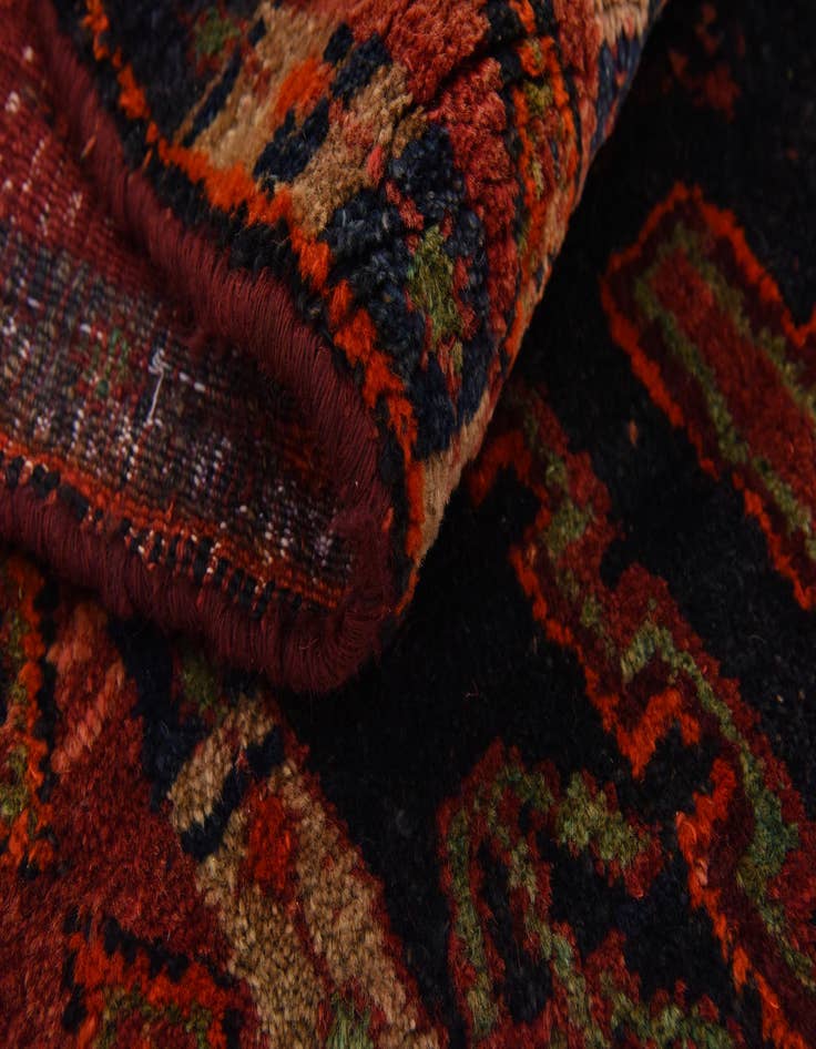 Detail image of  4' 5 x 9'  Hand Knotted Sirjan Persian Wool Runner Rug