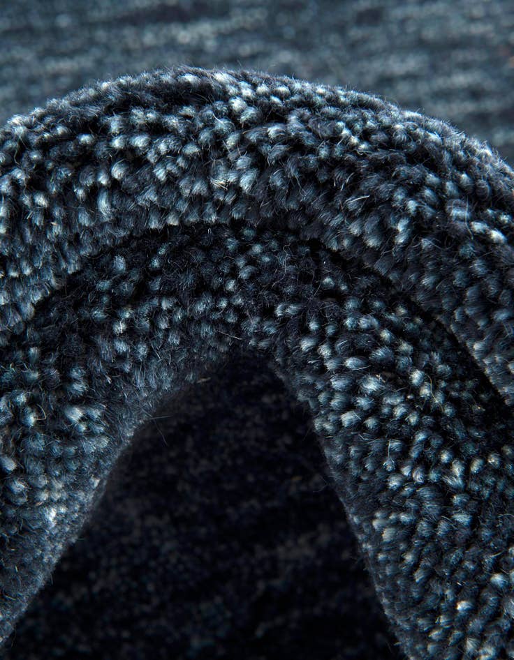 Detail image of  2' 7 x 6' 7  Hand Knotted Solid Gabbeh Wool Runner Rug