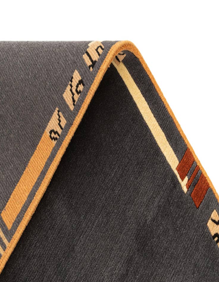 Detail image of  2' 3 x 4' 3  Hand Knotted Tibet Wool Runner Rug