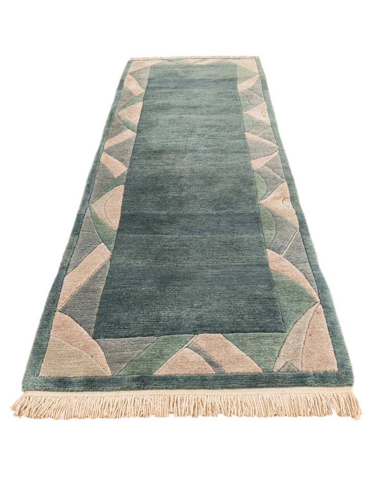 Detail image of  2' 6 x 8'  Hand Knotted Tibet Wool Runner Rug