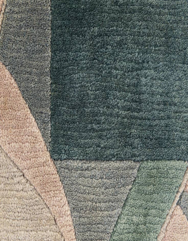 Detail image of  2' 6 x 8'  Hand Knotted Tibet Wool Runner Rug